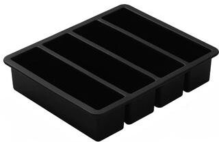 Perfect Picks Market ArcticBar Giant Silicone Whiskey Ice Cube Tray Mold black