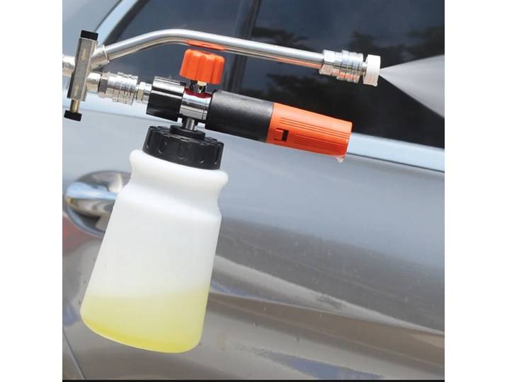 Lance à mousse pour voiture, interrupteur à double usage, 1l, buse de pistolet à mousse à pression pour voiture, outil de lavage propre, pulvérisateur de shampoing