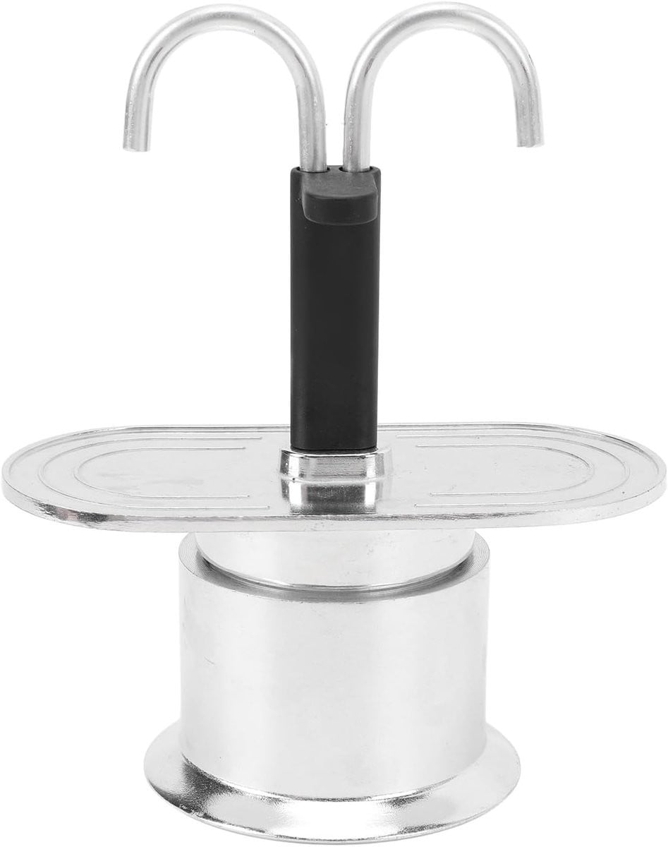 Aluminium Espresso Kookpot - Express Koffiezetapparaat - Italiaanse Mocha Percolator - Draagbare RVS Mini Dubbele Maker