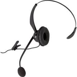 Auerswald COMfortel H-200 On Ear Headset kabelgebunden Mono Schwarz Noise Cancelling Mono Telefon 90347