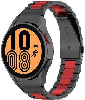 United Samsung Galaxy Watch 5 Pro Stainless Steel Watch Band Premium Metal Replacement Strap black Red