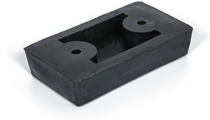 B2B Partner Gummi-Rampenanschlag, 250 x 460 x 100 mm