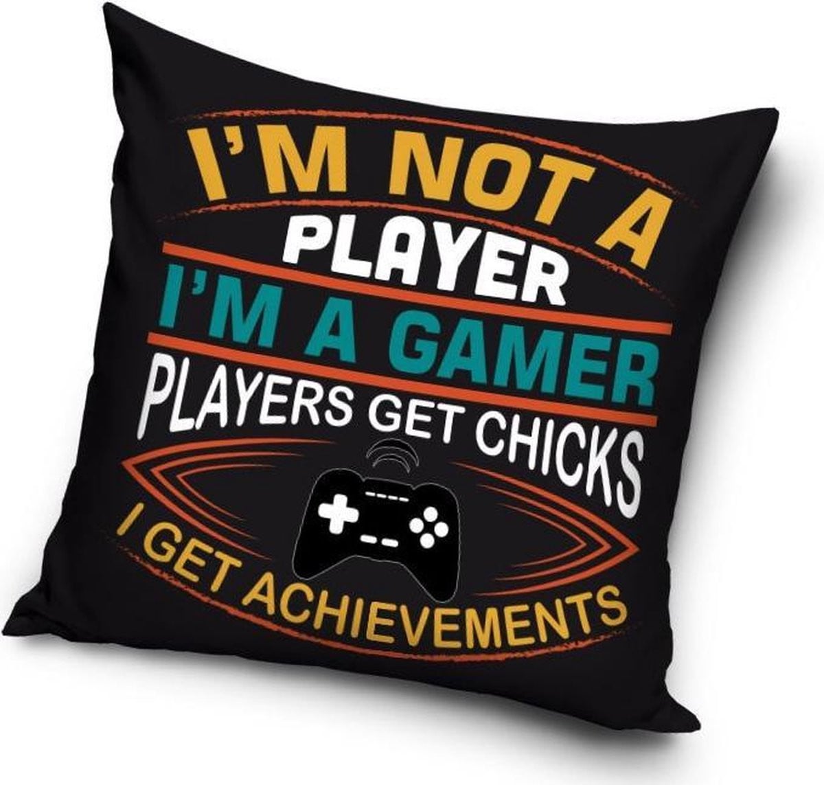 I'm a Gamer Sierkussen inclusief vulling en ritssluiting, 40 x 40 cm