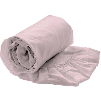 Spannbettlaken HECKETT & LANE "Yellow Spannbetttuch Percale", rosa (cloud, pink), B:90cm L:220cm, Perkal, Obermaterial: 100% Baumwolle, Bettlaken, Spannbettlaken, Spannbetttuch aus 100% Baumwolle, Hochwertige Perkal, Gummizug rundum