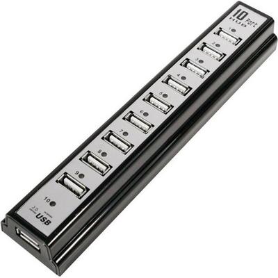 LogiLink UA0096 USB-Hub 10 Port USB-A USB 2.0 480MBit/s Schwarz UA0096
