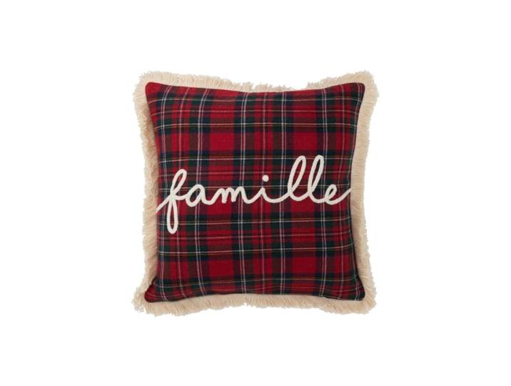 Coussin carré en textile multicouleur 45x45x3.75 cm