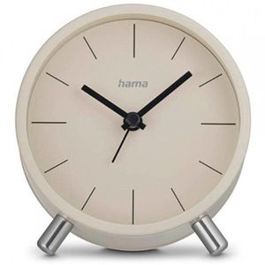 Hama Wecker Flores beige, analog, Funkuhr