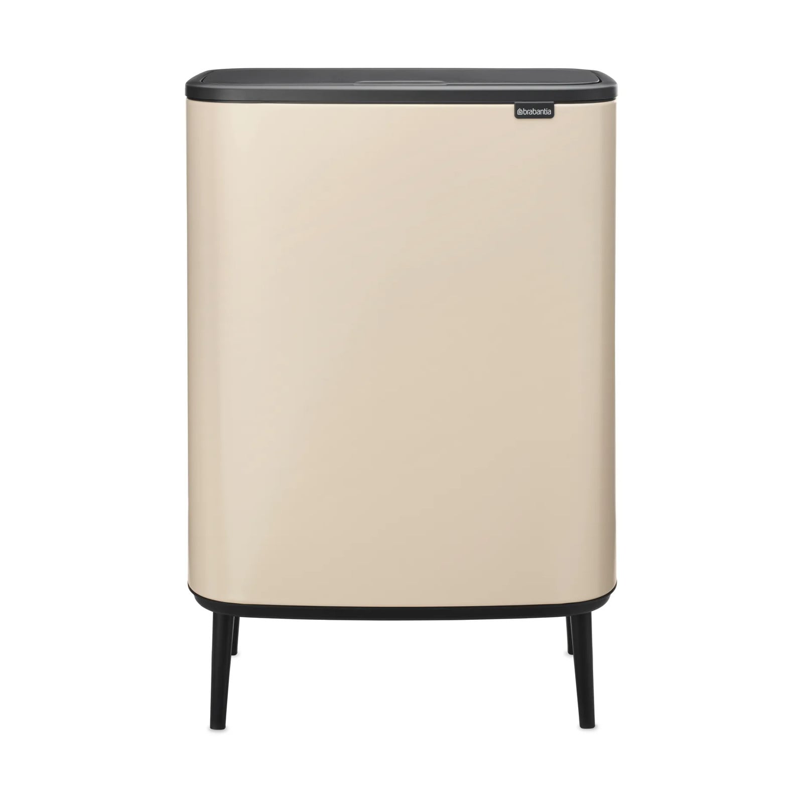Brabantia Bo Touch Bin High Afvalbak 2x30 L Zacht beige