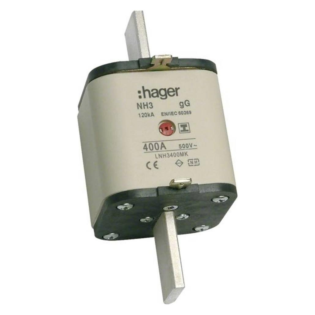 Hager HAG LNH3400MK Sicherung NH3C 400A 500V gG S-frei MKen (400 A) (LNH3400MK)