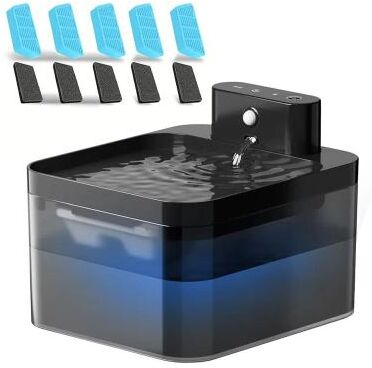 Uplift Essentials Wireless Smart Automatic Cat Water Fountain With Motion Sensor fountain Set Style A