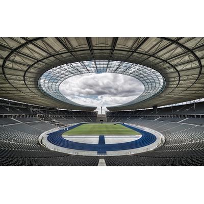 Fototapete PAPERMOON "Photo-Art MASSIMO CUOMO, OLYMPIASTADION, BERLIN", bunt, B:4,5m L:2,8m, Vlies, Tapeten