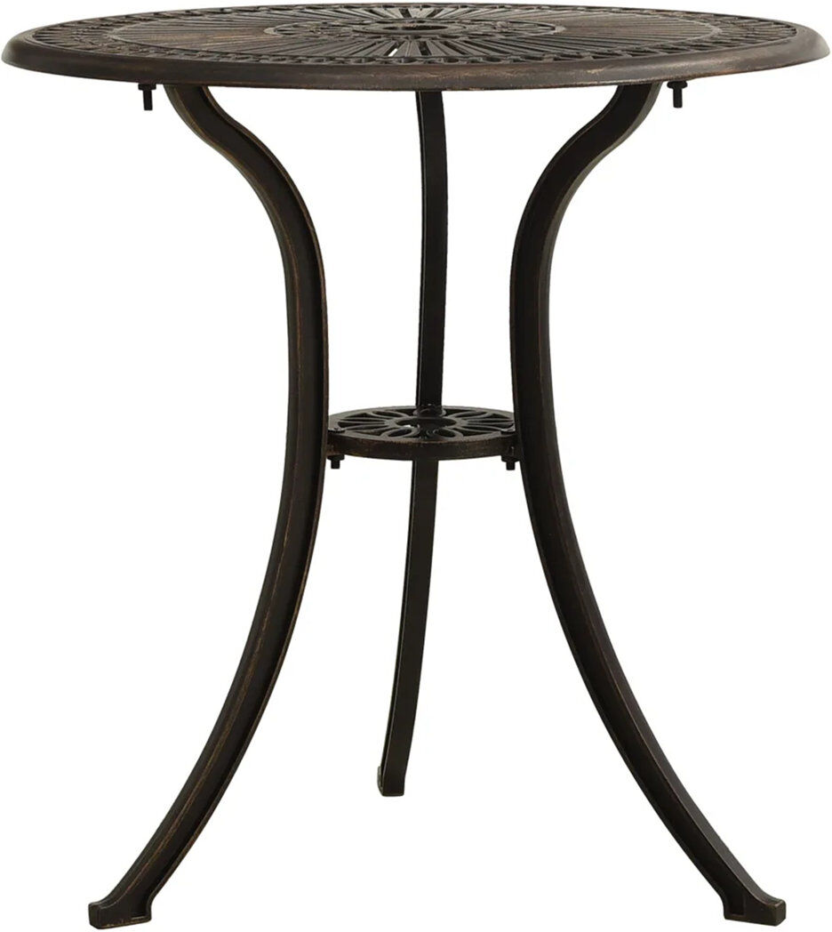 Rosalind Wheeler Hamleigh Round 62Cm L Table Black