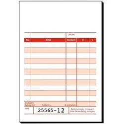 Sigel Formularvordrucke »Kassenbuch mit Additionsblatt« KC620 weiß, 10x16 cm