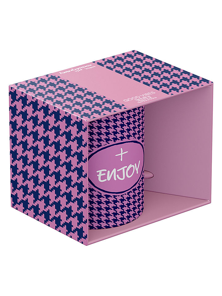 Tognana Tasse "Enjoy" in Rosa/ Schwarz - 400 ml - onesize