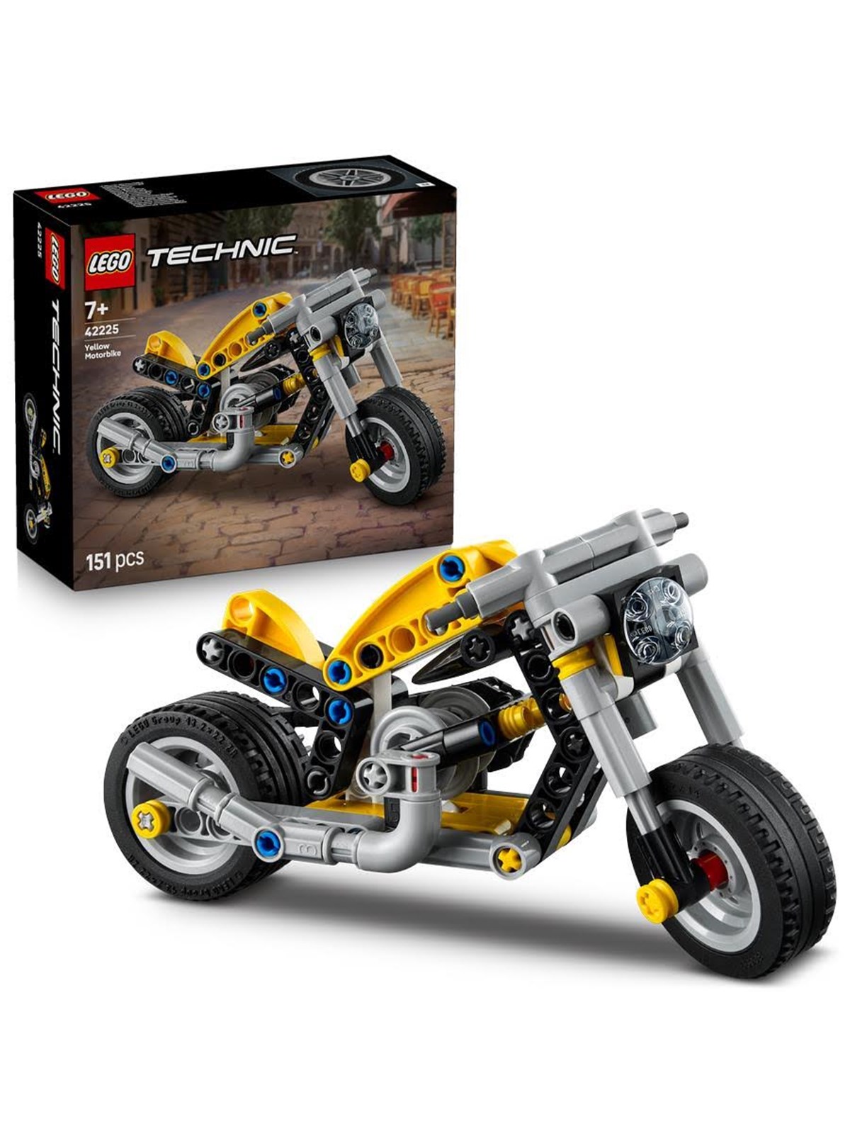 LEGO Technic 42225 Gelbes Motorrad