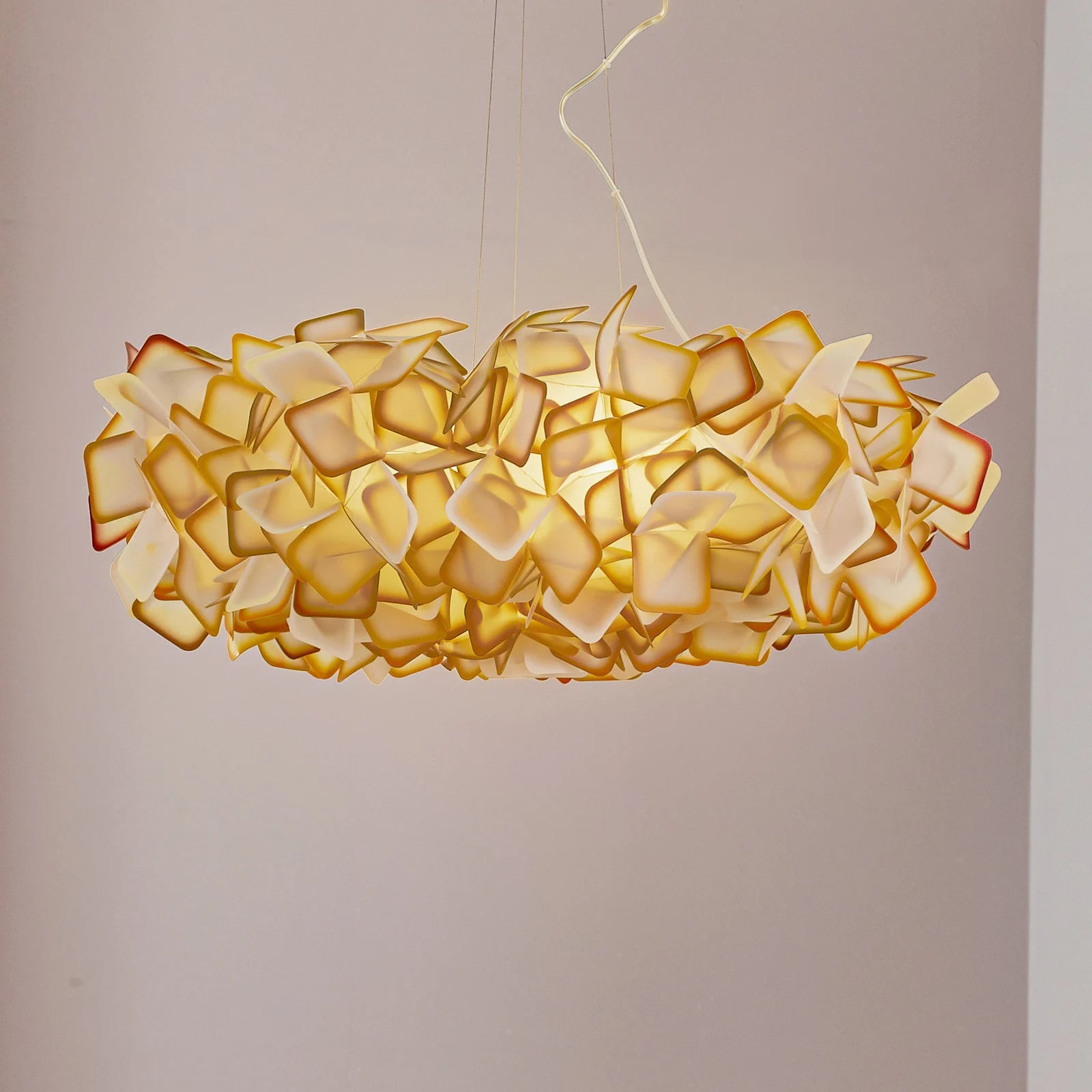 Slamp Clizia Hanglamp L Oranje van Kunststof
