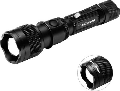 Powertac FlexBeam 12908 LED Taschenlampe akkubetrieben 1200lm 600h 105g
