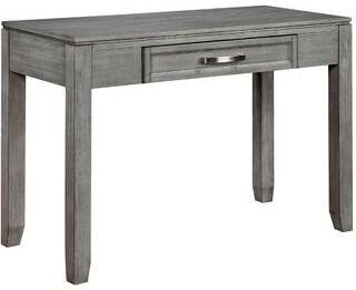Benjara Thiem Writing Laptop Desk, 1 Drawer, Gray Wood Veneer, 42 Inch