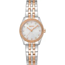DKNY Logo Watch SetTwo Tone Silver & Rose Gold DK1L126M0105 - silber,bicolor silber/rosegold - 26mm