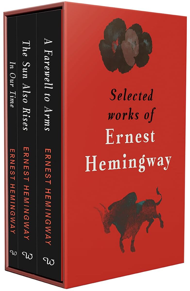 Wilco Publishing Selected Works of Ernest Hemingway 3 Book Collection Set - In Our Time, The Sun Also Rises, A Farewell to Arms - New Paperback Classics