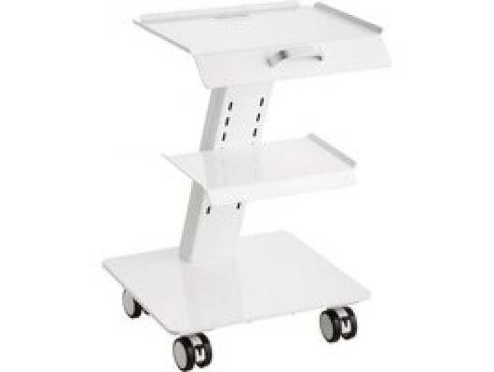 VEVOR Chariot de Laboratoire en Acier, Chariot Médical à 3 Couches, Chariot de Service Grande Capacité de Charge 100 kg avec Roues Pivotantes, Rangement pour Laboratoire Salon Hôpital, Usage Dentaire
