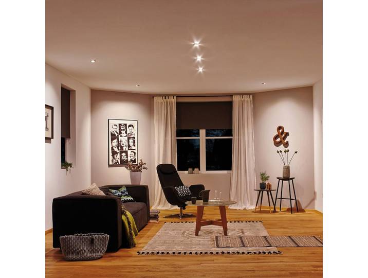 Paulmann ZigBee LED-Modul Coin 470lm Coin, dimmbar, weiß / opal, für Wohn- / Esszimmer, Kunststoff, Modern, Einbauleuchte