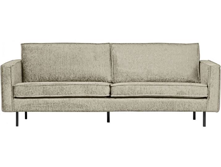 2,5-Sitzer WOOOD Rodeo Bezug mit Zickzack-Federung, Metallbeine, H 85 x B 190 x T 86 cm , beige (wheatfield), B:190cm H:85cm T:86cm, Sofas, 2 5-Sitzer, Jacquard-Velvet, Tragkraft 200 kg, Maximale Verschleissfestigkeit