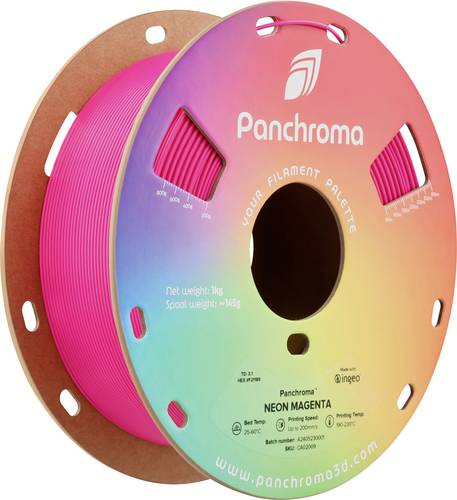 Polymaker CA02009 Panchroma Neon Filament PLA fluoreszierend, Farbwechsel 1.75 mm 1000 g Neon-Magenta (fluoreszierend) 1 St.