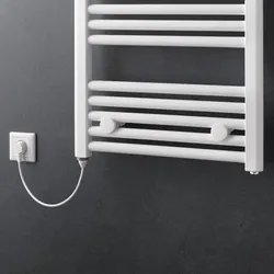 HSK Design-Handtuchwärmer „Line“ Elektrobetrieb 60 × 121,5 cm in Weiß