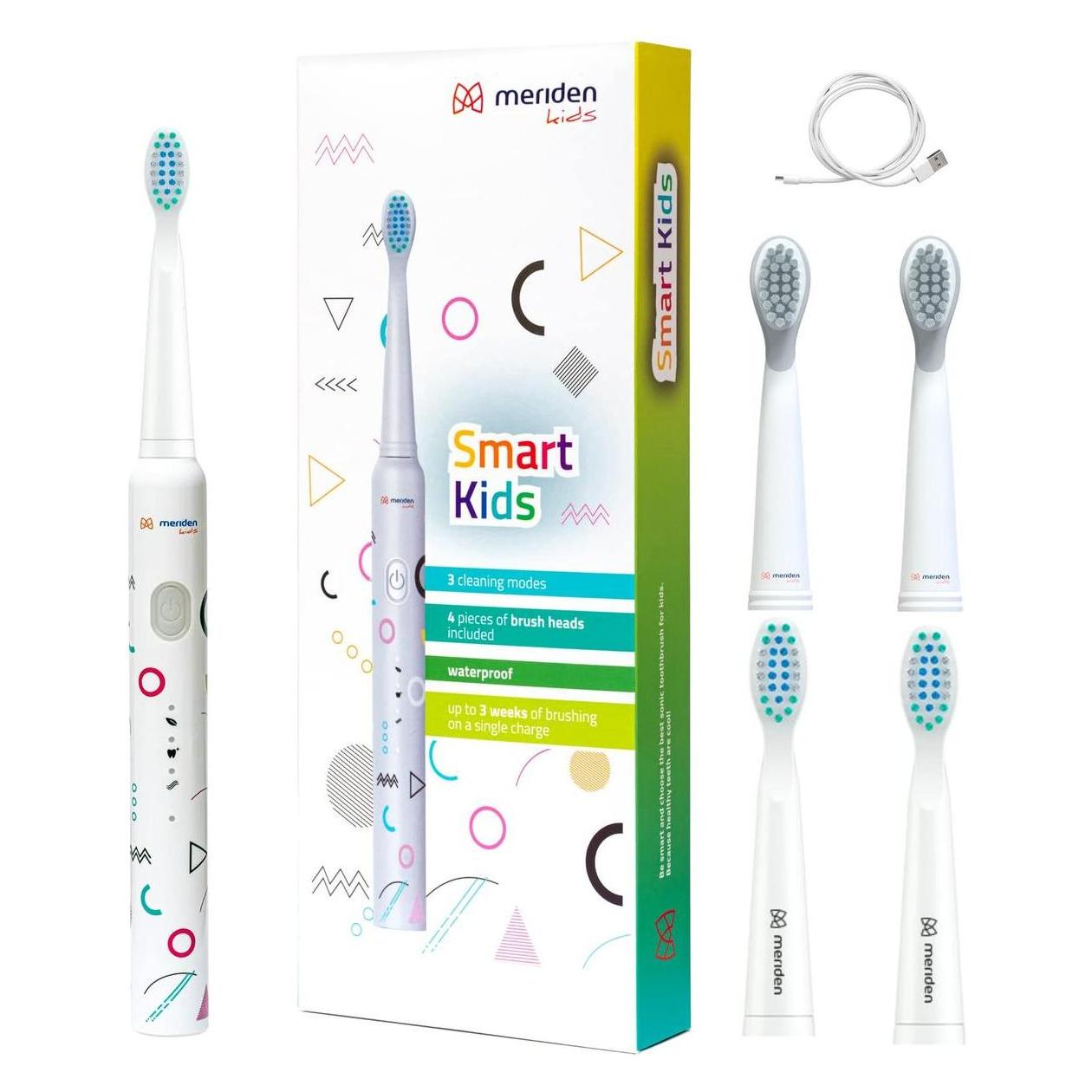 Meriden Smart Kids Elektrische Zahnbürste - MK200G - Weiss - Ab 5 Jahren - Wasserdicht - Smart Timer (46341531)