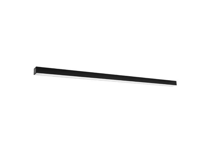 Plafonnier aluminium noir h 6 cm