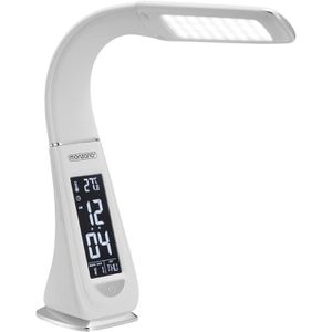 Monzana Schreibtischlampe Lilly, weiß, LED, dimmbar, mit Touchpanel, 260 Lumen, neutralweiß