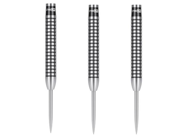 CyeeLife 23g 90% Tungstène Fléchettes Pointe en Acier Coupée au Diamant Noir Lot de 3 Professionnel pour Accessoires de Cible de Fléchettes