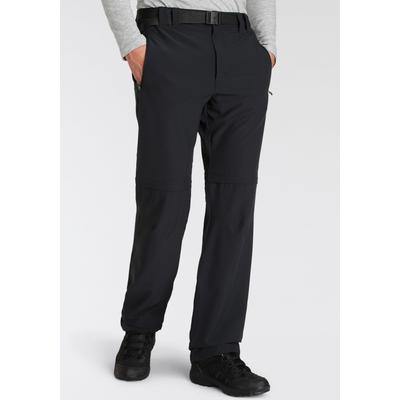 Zip-off-Hose CMP, Herren, Gr. 54, N-Gr, grau (anthrazit), Obermaterial: 89% Polyester, 11% Elasthan, Hosen, mit Zip-off-Funktion, elastisches und atmungsaktives Material