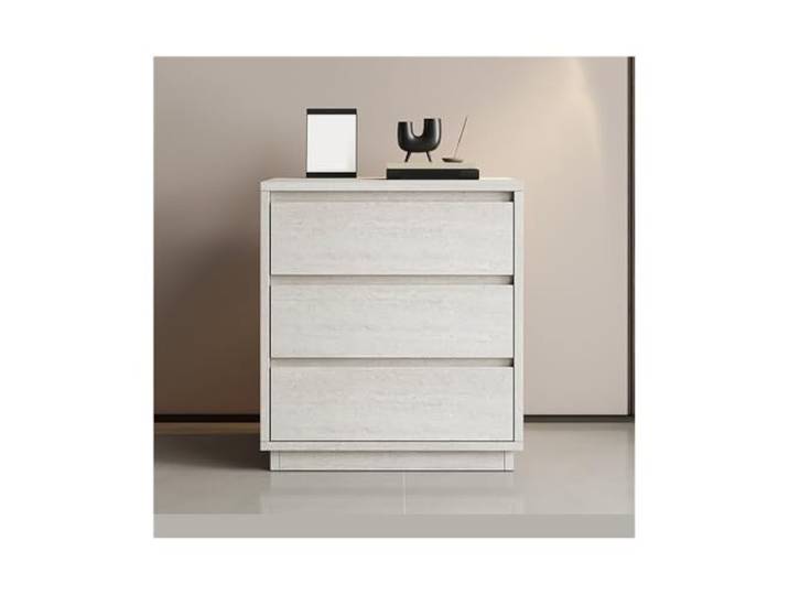 Vielseitig Großes Schlafzimmer mit Nachttisch und Stauraum 3 Schubladen Tischschrank Esszimmer Weiß(Klein)