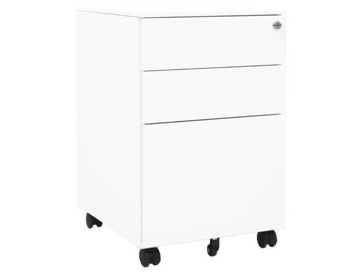 Classeur mobile - ALOMEJOR - ALO7334380432216 - Acier - 3 tiroirs - Blanc