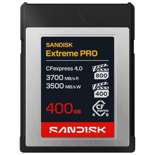 SanDisk Extreme PRO CFexpress 4.0 Type B geheugenkaart, 400 GB, zwart