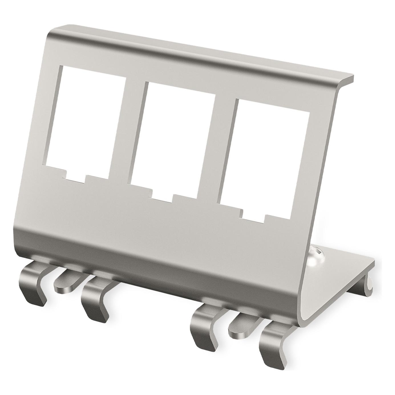 Digitus Hutschienenadapter, 3-Port mit 3x DN-93615-S Keystone Modulen (Antennenadapter) (DN-25183)