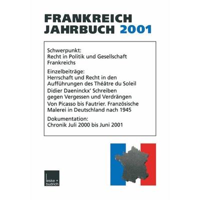 Frankreich-Jahrbuch 2001, Taschenbuch von Wolfgang Asholt,Hans Manfred Bock,Mariluise Christadler,Adolf Kimmel,Ingo Kolboom, VS Verlag für