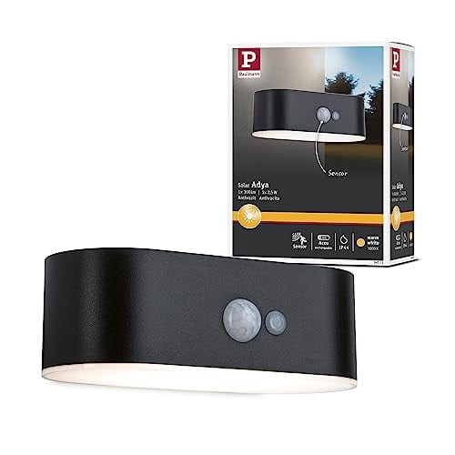 Paulmann Solar LED buitenwandlamp met bewegingssensor, zwart