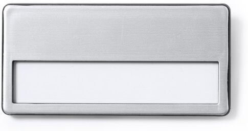 Porte-badge publicitaire en aluminium Ganda Argent TAILLE UNIQUE ADULTE