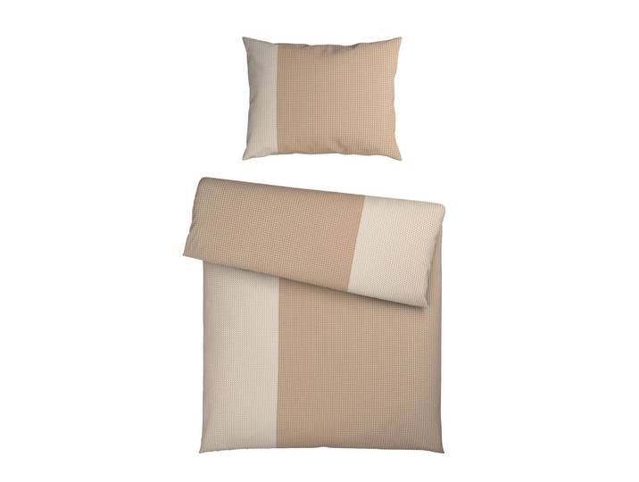 Dieter Knoll Bettwäscheset, Beige, Textil, 160x210 cm, Textiles Vertrauen - Oeko-Tex®, pflegeleicht, atmungsaktiv, Heimtextilien, Bettwäsche, Bettwäsche, Satin Bettwäsche