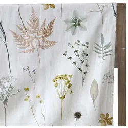 Chic Antique Tischdecke Aix mit Blumendruck, L240/B140 cm weiß
