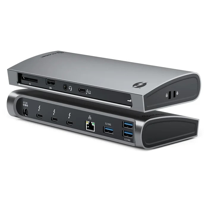Alogic Blaze Thunderbolt 4 Dual 4K Docking Station Space Gray TB4D3TB