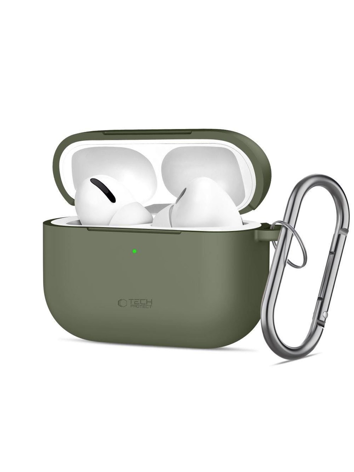 Tech-Protect Silicone Hook Case for AirPods Pro - Olive