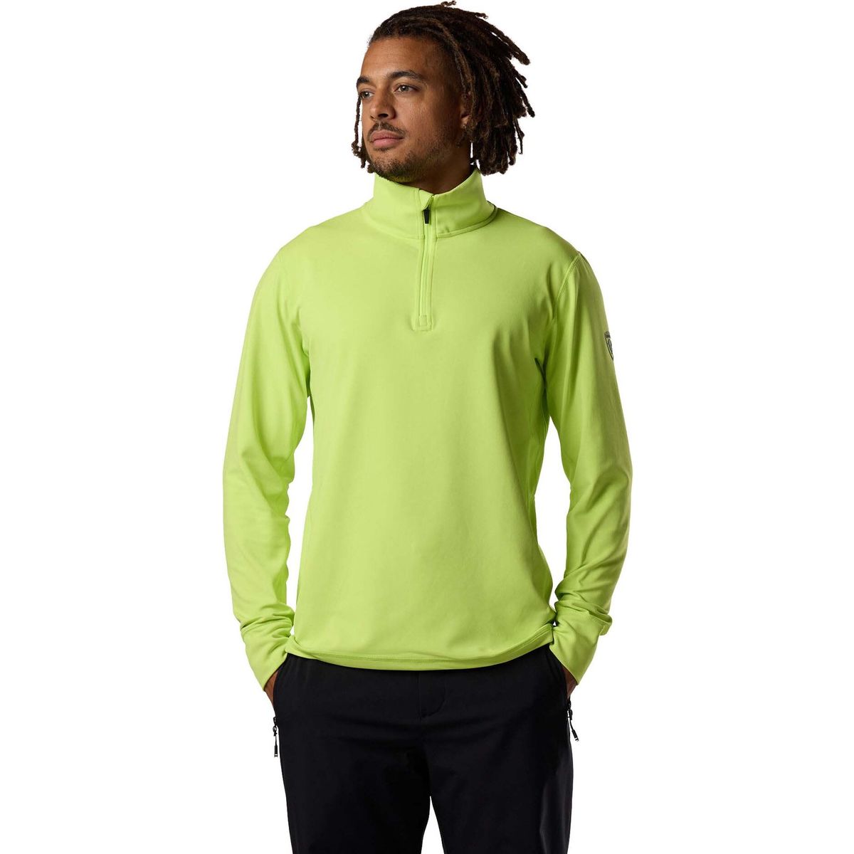 Rossignol Mid Layer Stretch Half Zip wild lime (A86) M RLOML15 A8600M
