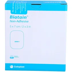 Coloplast, Verbandsmaterial, Biatain Schaumverband nicht-haftend 5x7cm, 10 St VER