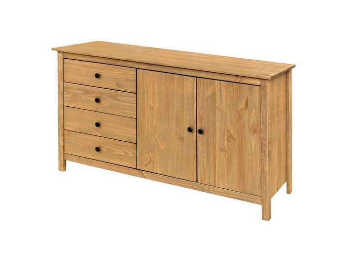 Livetastic Kommode, Natur, Honig, Holz, Kiefer, massiv, 1 Fächer, 4 Schublade(n) Schubladen, 150x80x40 cm, stehend, Holzmöbel, Kleinmöbel Holz, Holzkommoden