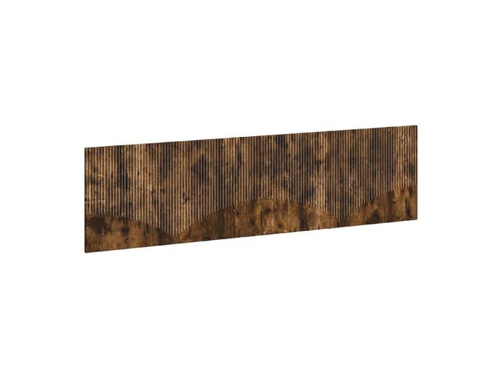 vidaXL Bett Wandmontiertes Kopfteil HOORN Raucheiche Holzwerkstoff