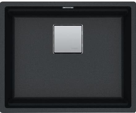 Franke Kubus 2 - Fragranitspüle KNG 110-52, 560x460 mm, Onyx 125.0641.392